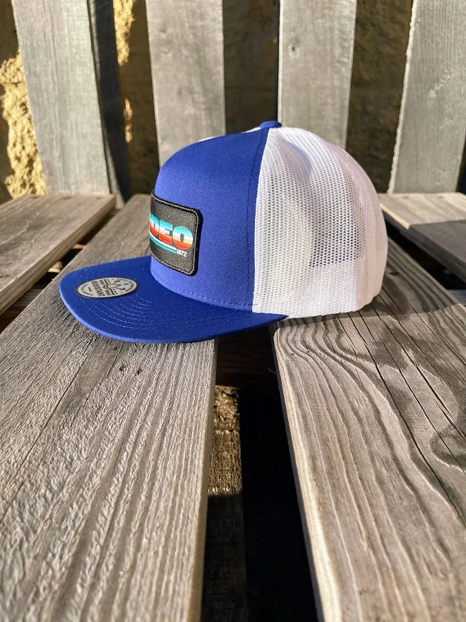 Hooey 2353T-BLWH "Rodeo" Blue/White Snap Back Cap