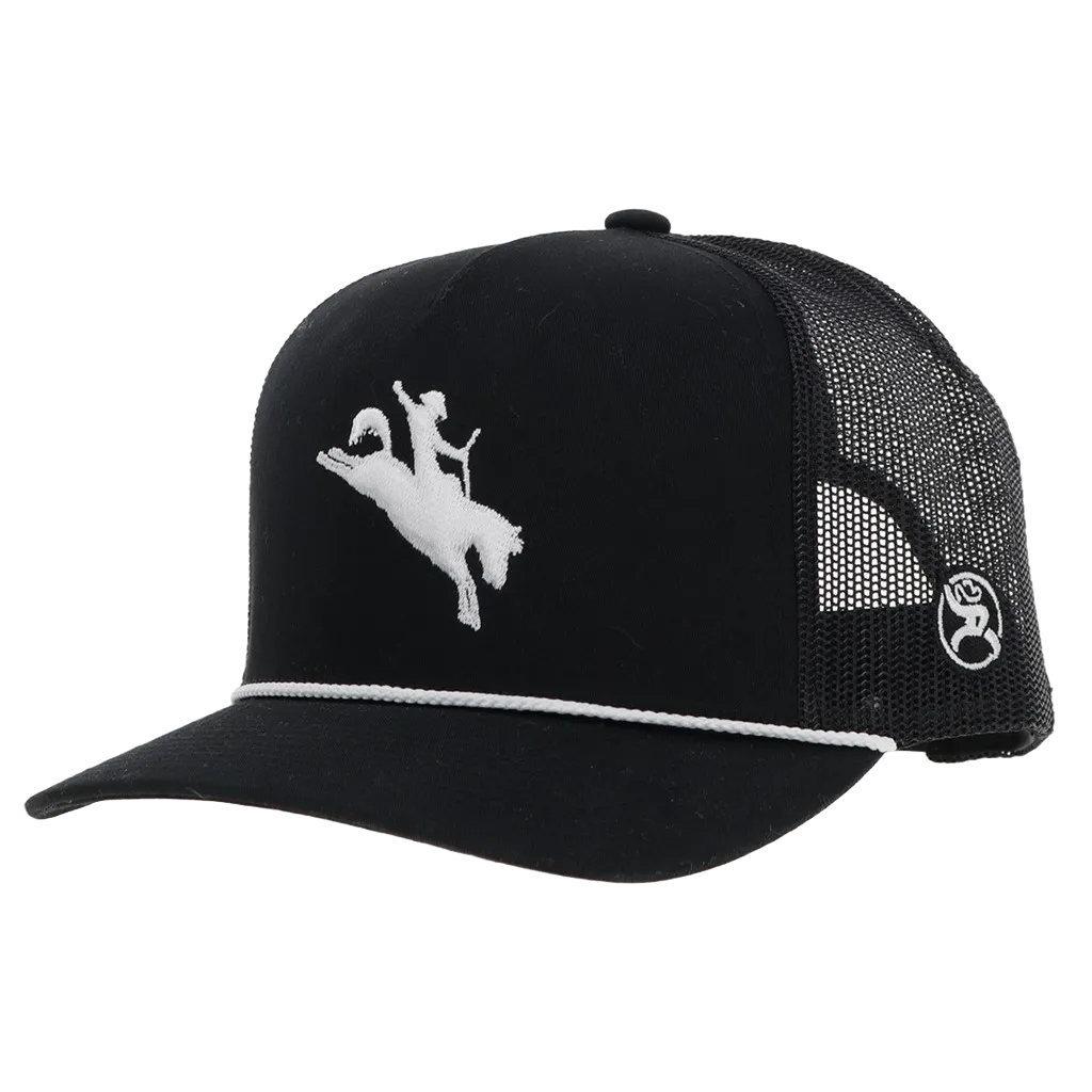 Hooey Men's Whit Western Black & White Trucker Cap 4044T-BK