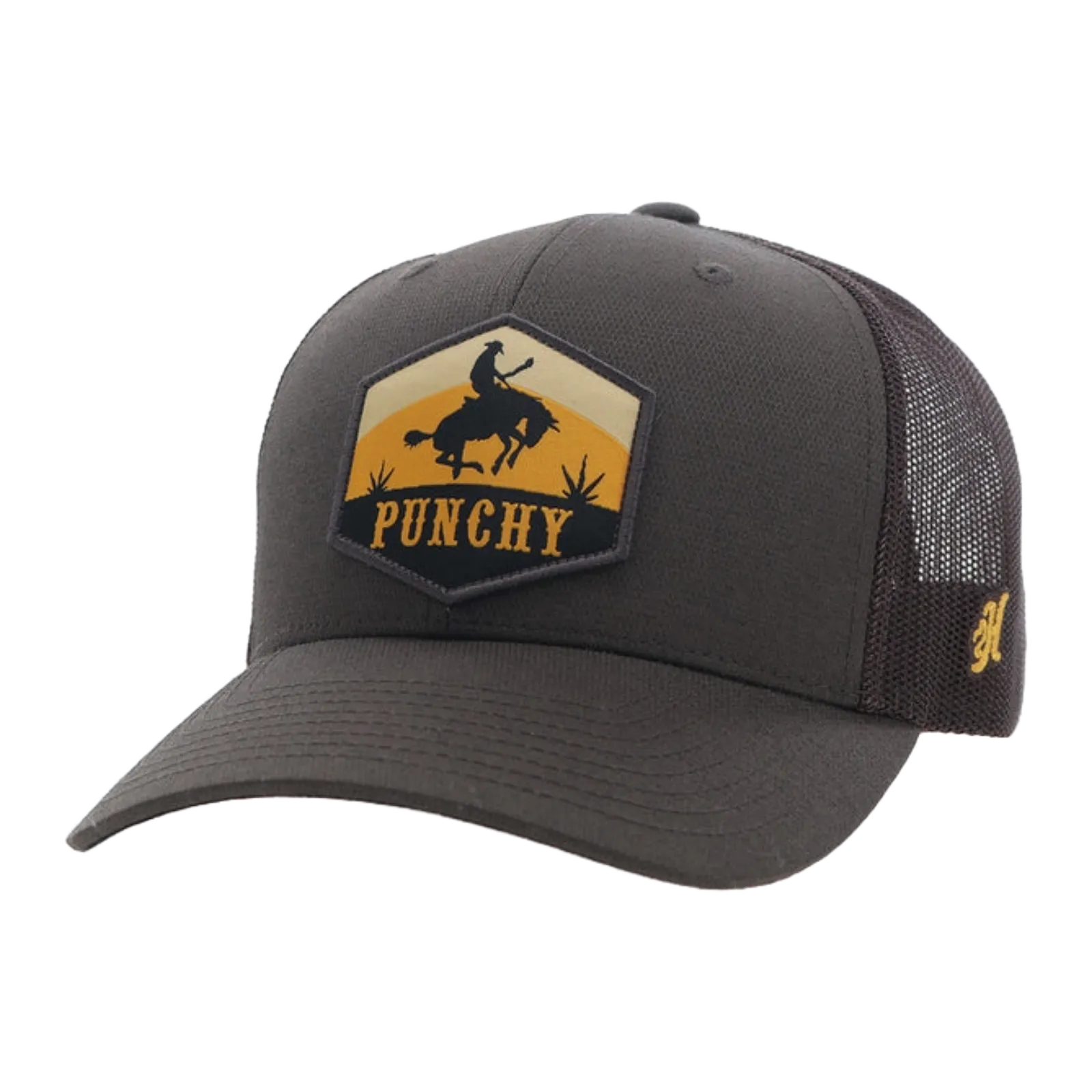 Hooey Ranchero Punchy Graphic Brown Western Trucker Cap 5027T-BR