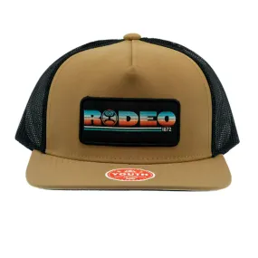 Hooey Youth Tan & Black Cap-Serape Rodeo Patch