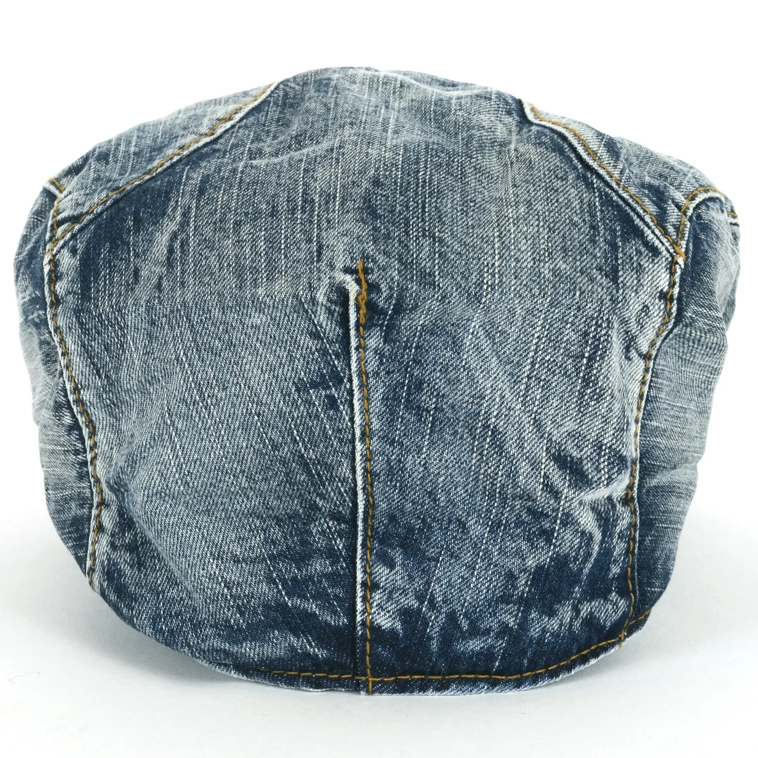 ililily Denim Newsboy Flat Cap Gatsby Ivy Irish Cabbie Driver Hunting Hat