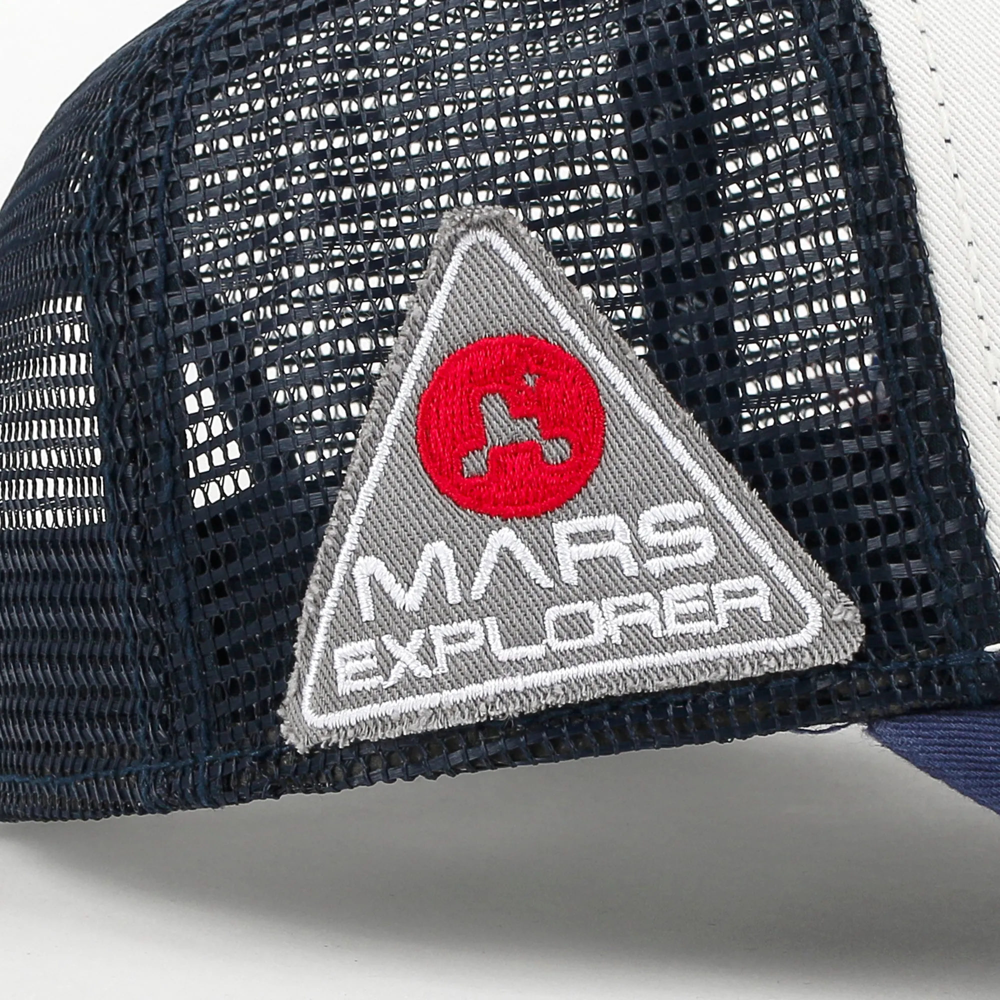 ililily PREMIUM NASA Mission Round Patch Embroidery Structured Baseball Cap