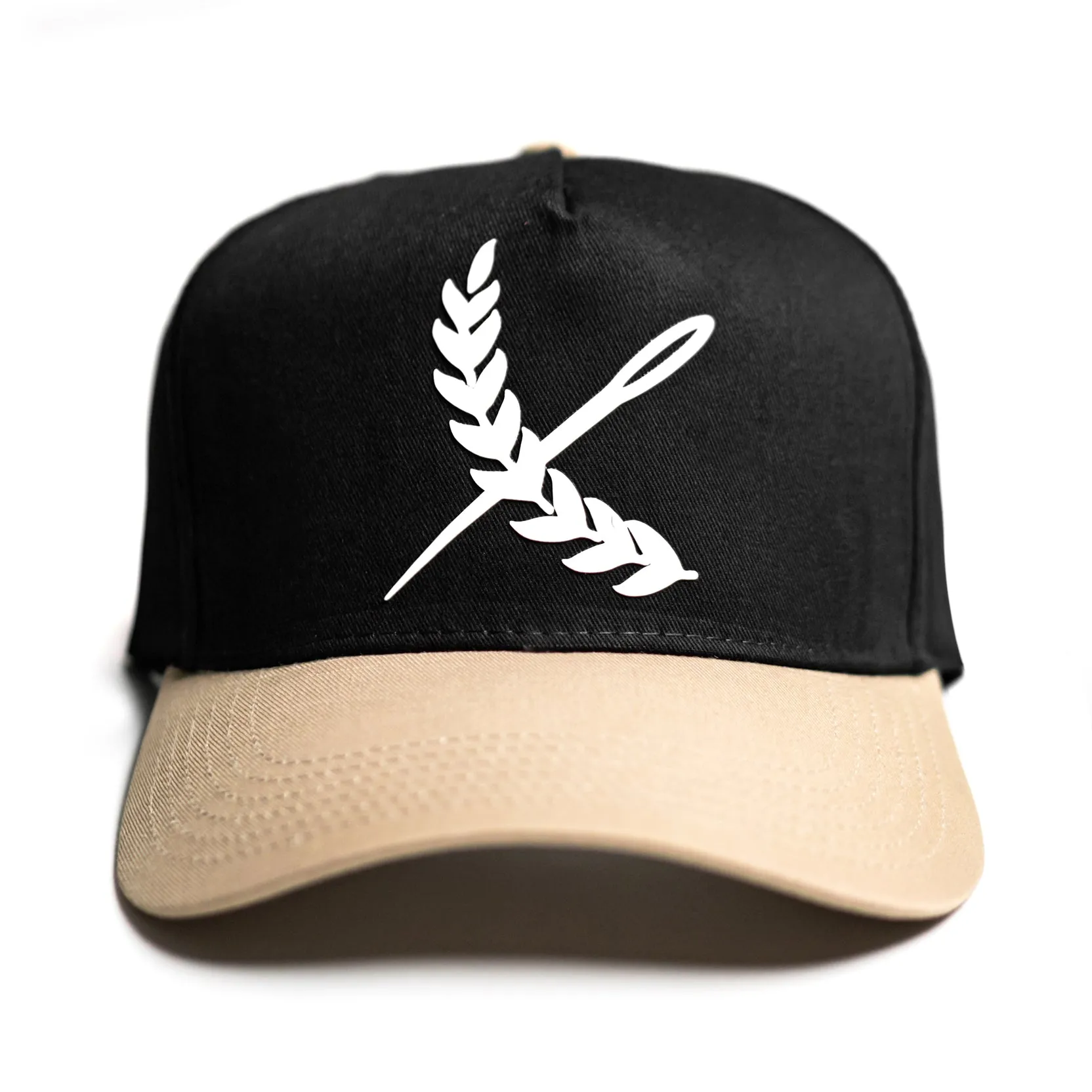 Imperial 5 Panel Cap - Black / Beige