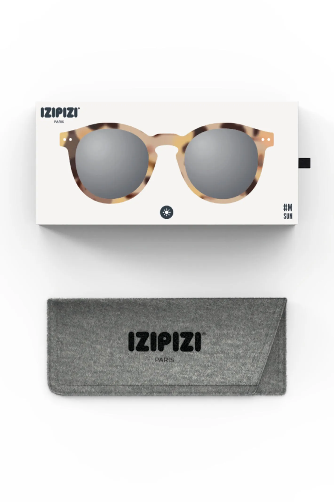 Izipizi Paris SLMSMC69 Light Brown Tortoise Pattern Sunglasses