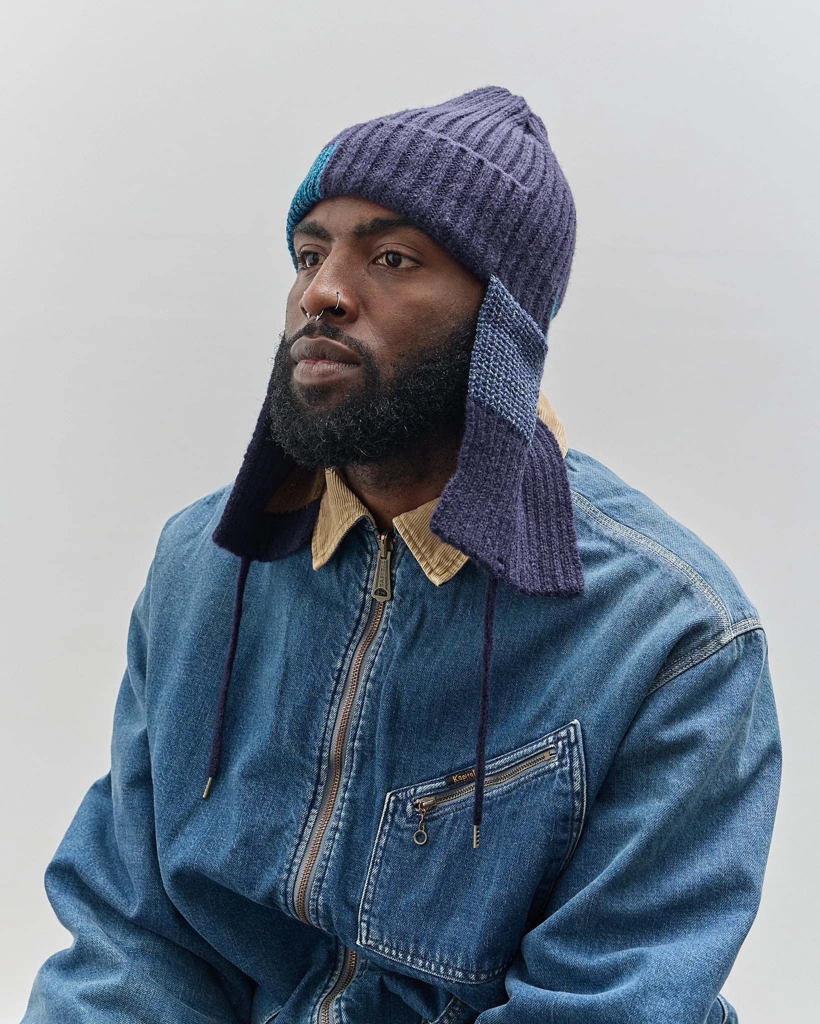 Kapital 5G Wool Tugihagi Gale Cap Short, Navy