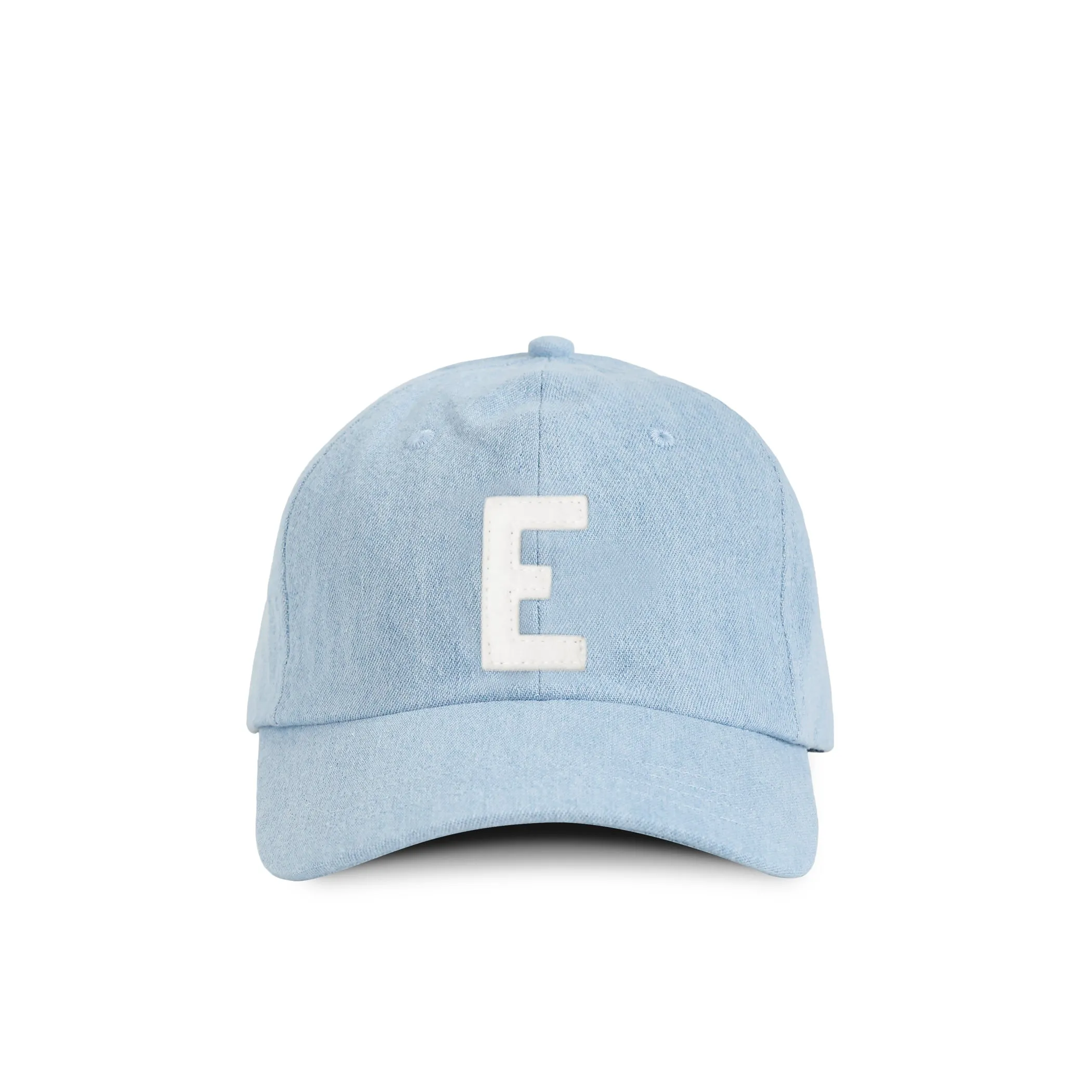 Kids Letter E Baseball Hat Denim