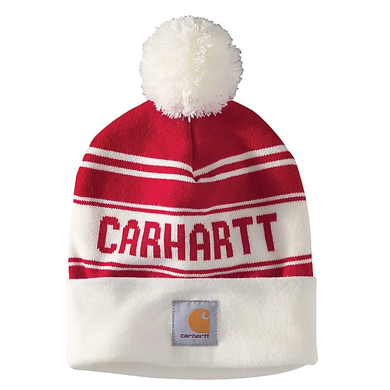 Knit Pom-Pom Cuffed Logo Beanie 105168