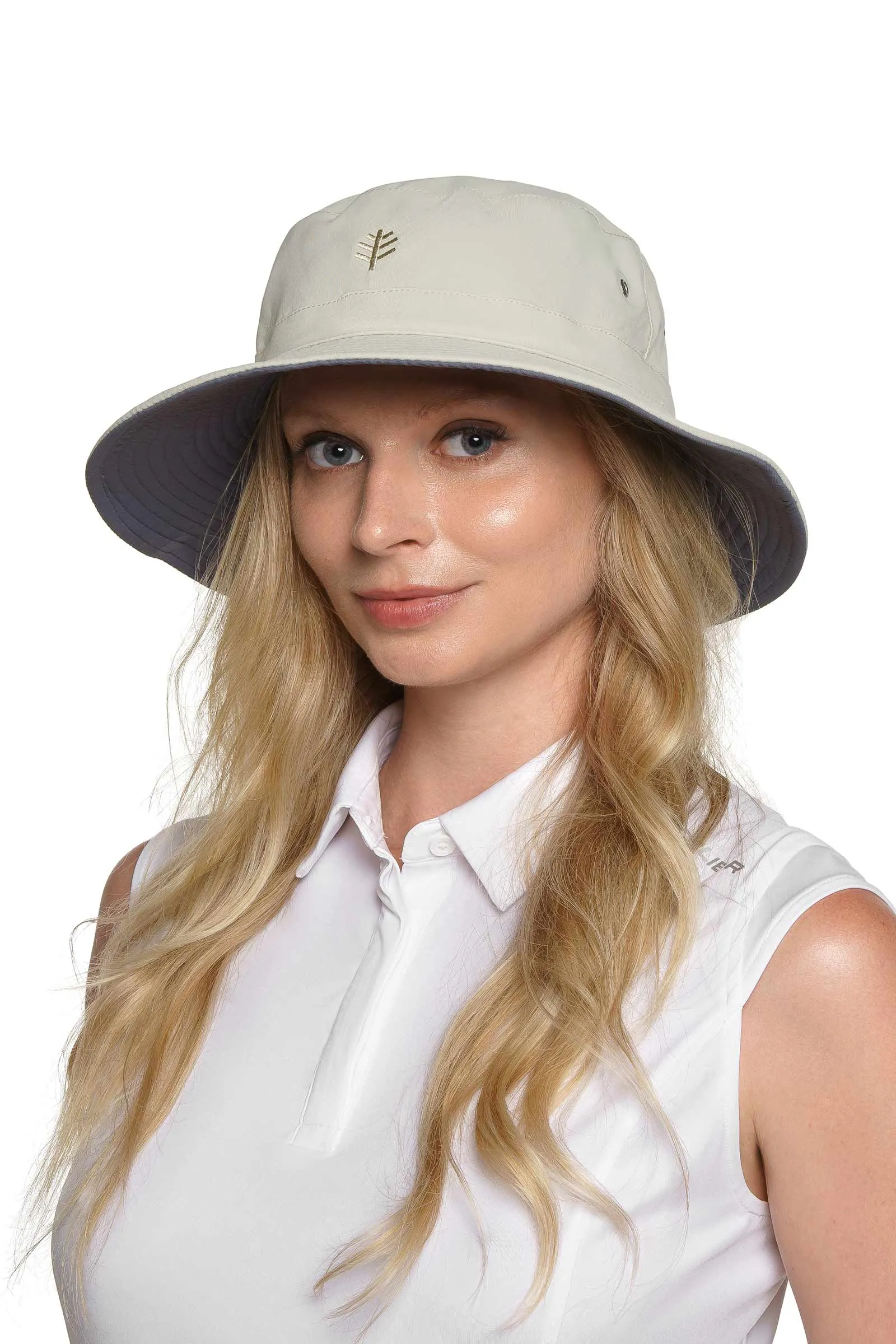 Landon Reversible Bucket Hat | Stone/Carbon