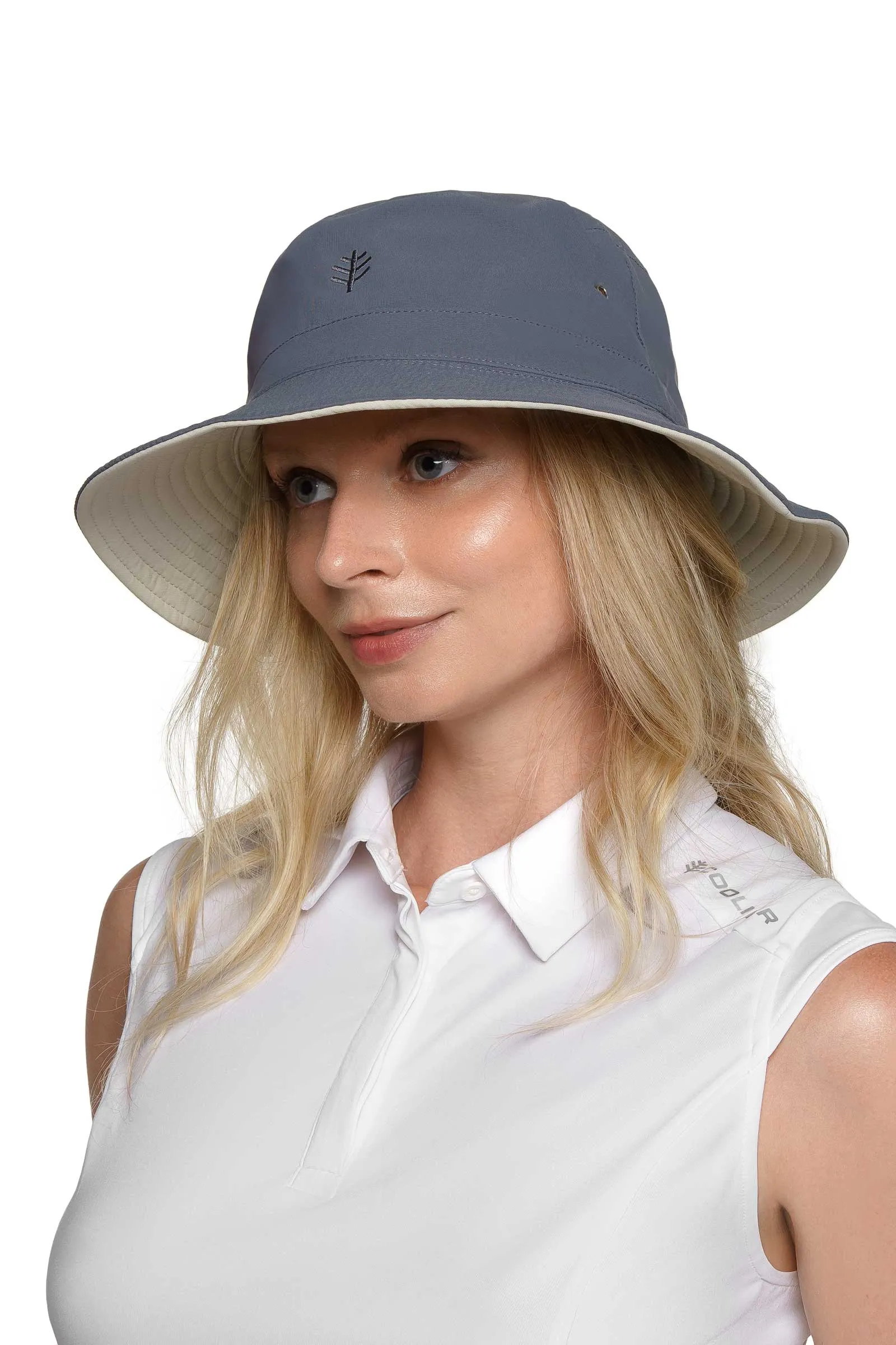 Landon Reversible Bucket Hat | Stone/Carbon