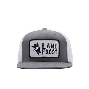 Lane Frost Brand Grey & White "Gangster" Cap