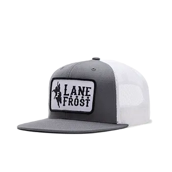 Lane Frost Brand Grey & White "Gangster" Cap