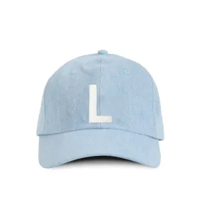 Letter L Baseball Hat Denim