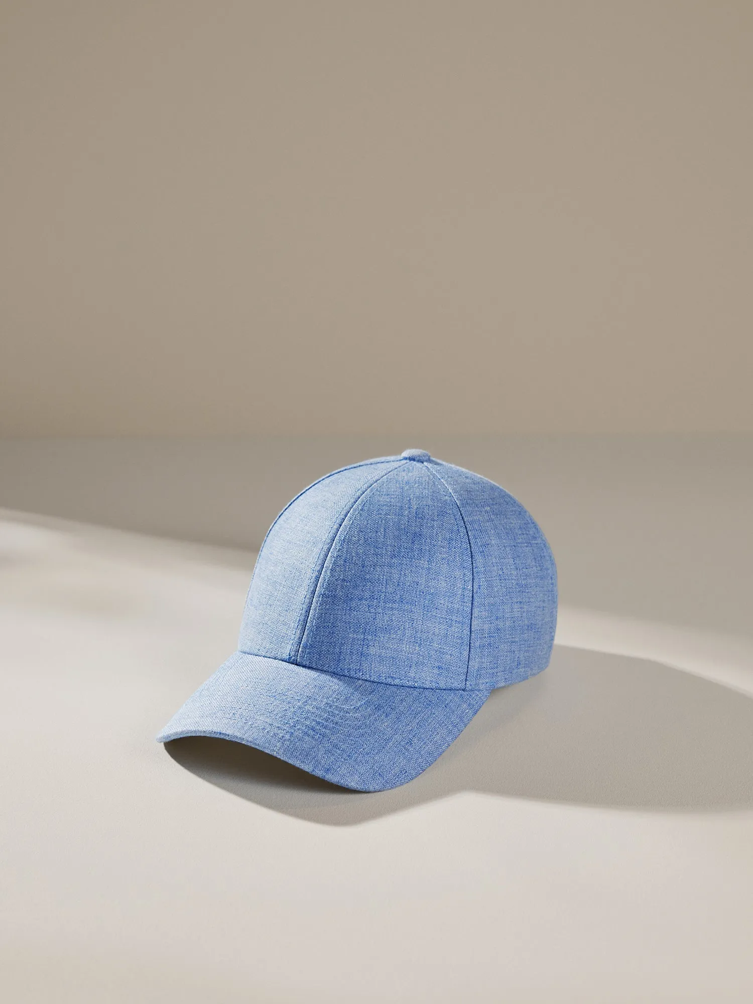 Linen Structured Cap Azure Blue