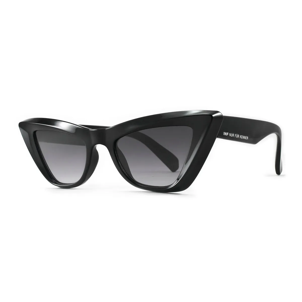 Linz - Black Shiny - Grey Gradient Lens