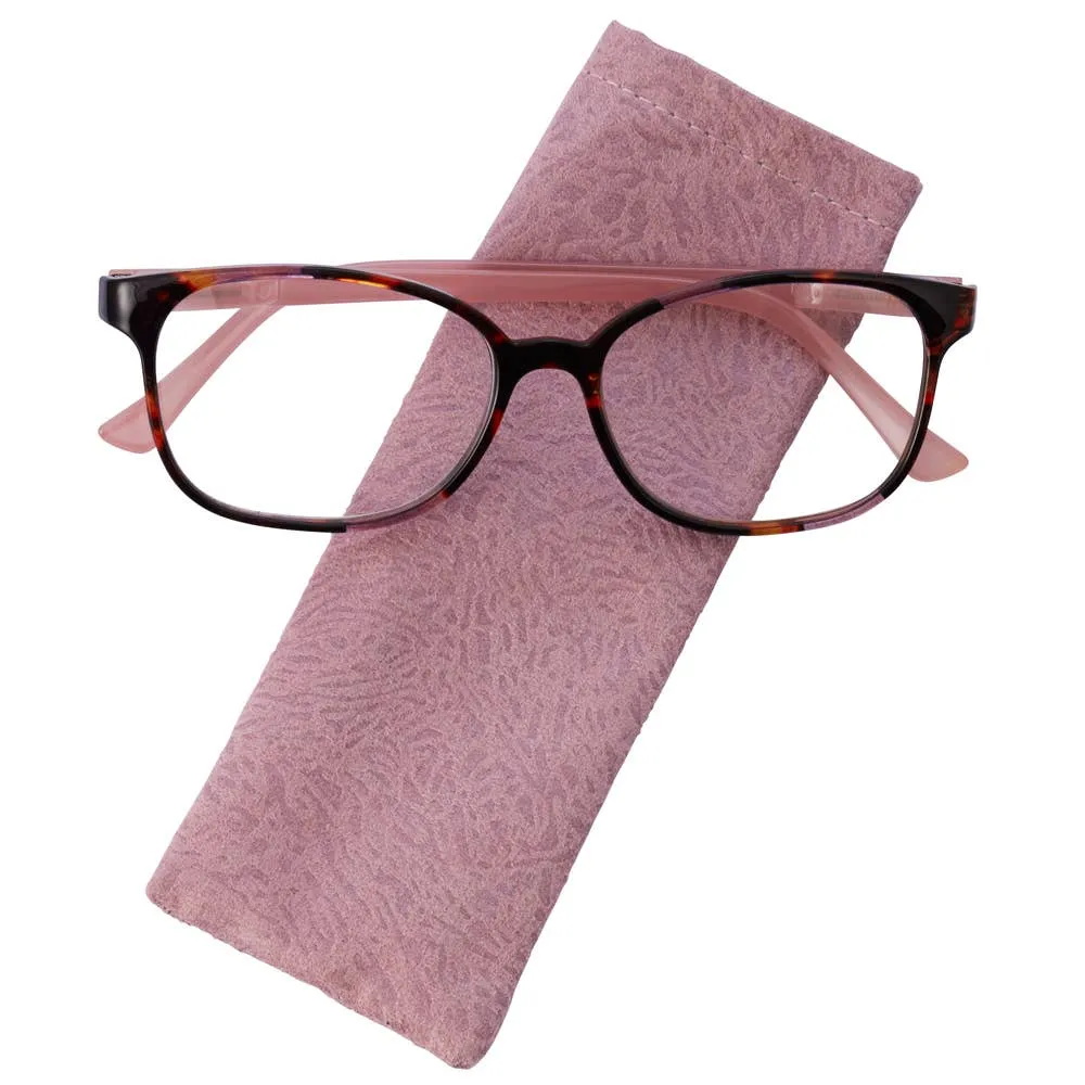 Lira Reading Glasses: Pink Tortoise