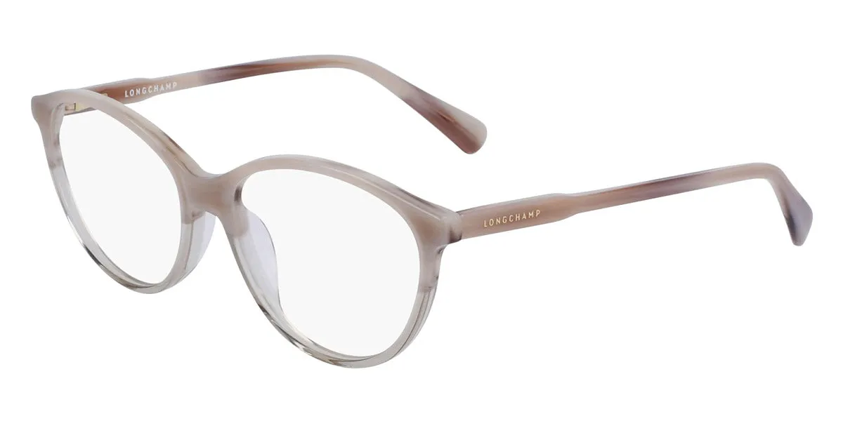 Longchamp Women's 53mm Gradient Horn Ivory and Crystal Opticals LO2709-106
