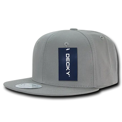 Lot of 12 Decky Cotton Snapback Hats Flat Bill Caps Bulk