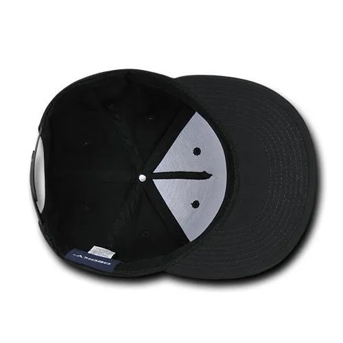 Lot of 12 Decky Cotton Snapback Hats Flat Bill Caps Bulk