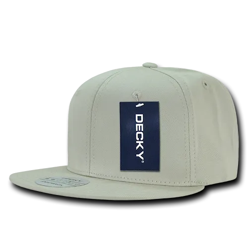 Lot of 12 Decky Cotton Snapback Hats Flat Bill Caps Bulk