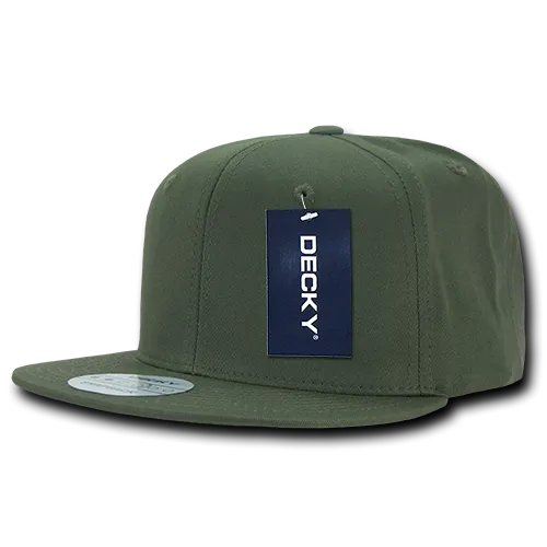 Lot of 12 Decky Cotton Snapback Hats Flat Bill Caps Bulk
