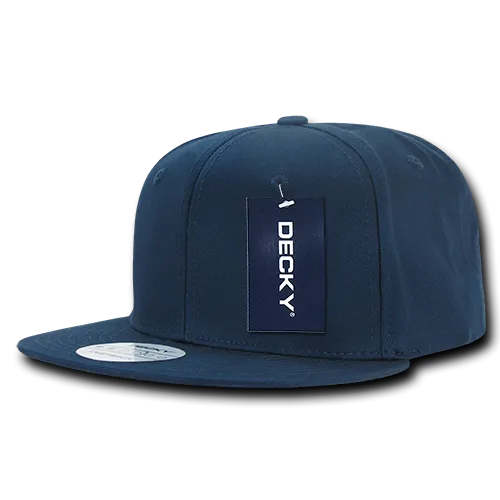 Lot of 12 Decky Cotton Snapback Hats Flat Bill Caps Bulk