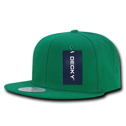 Lot of 12 Decky Cotton Snapback Hats Flat Bill Caps Bulk