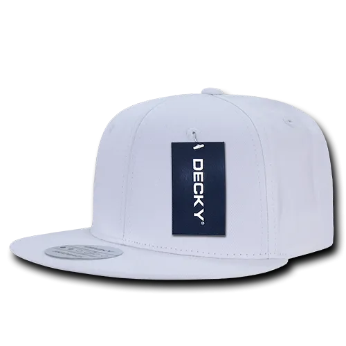 Lot of 12 Decky Cotton Snapback Hats Flat Bill Caps Bulk