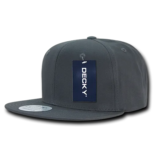 Lot of 12 Decky Cotton Snapback Hats Flat Bill Caps Bulk