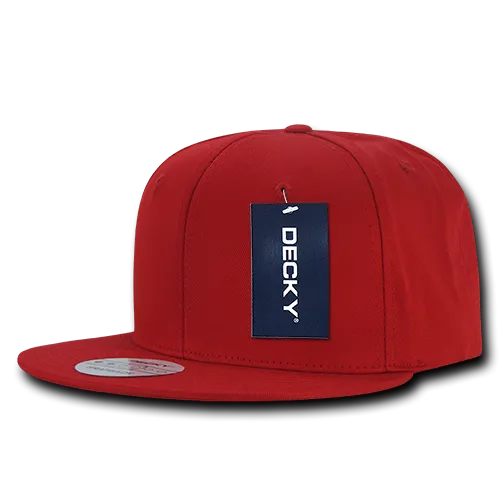 Lot of 12 Decky Cotton Snapback Hats Flat Bill Caps Bulk