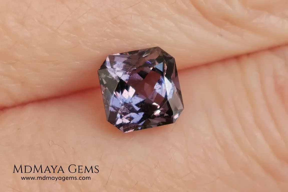 Lovely Light Purple Spinel 2.15 ct square cut