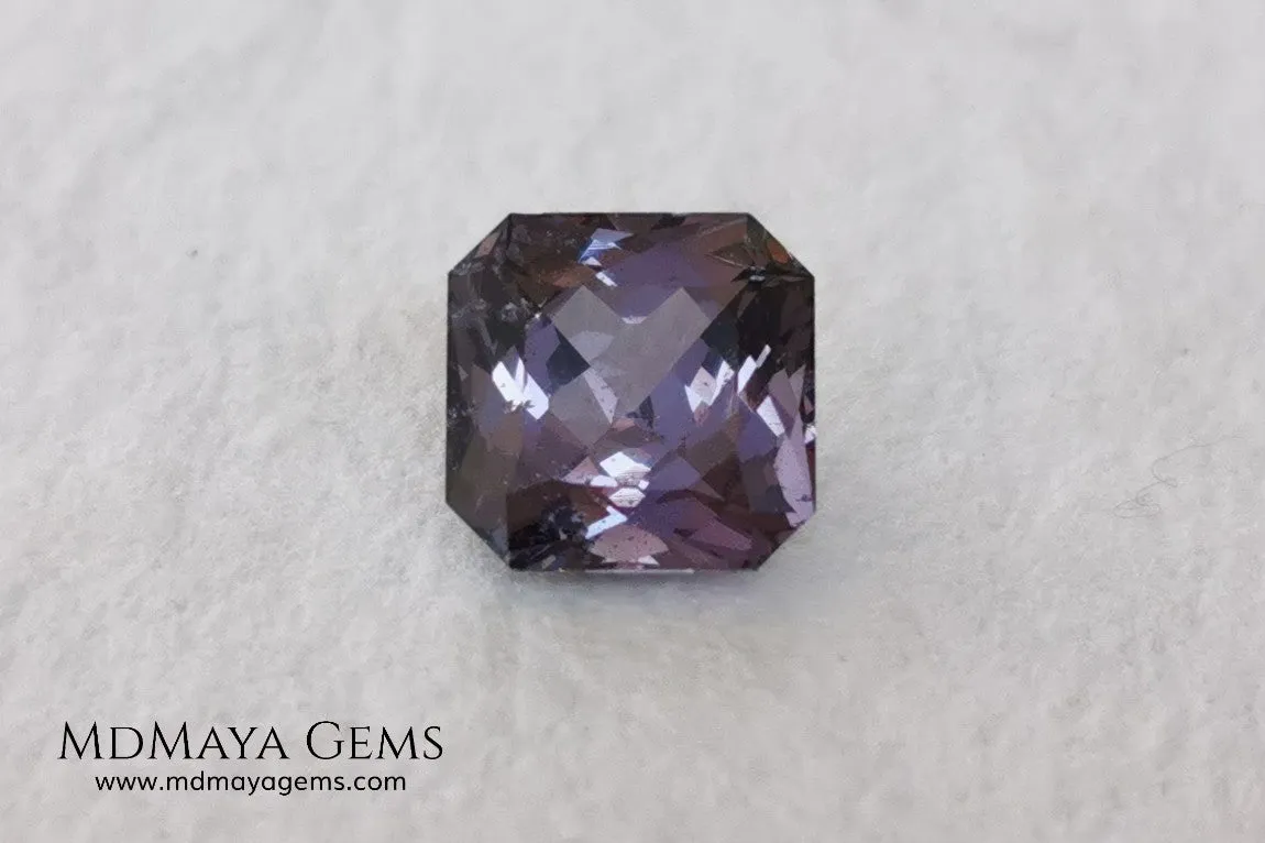 Lovely Light Purple Spinel 2.15 ct square cut