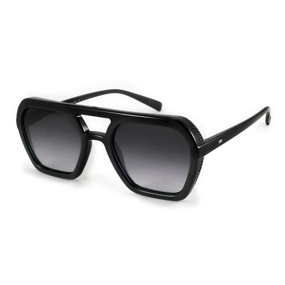 Lyon - Black Shiny - Grey Gradient Lens
