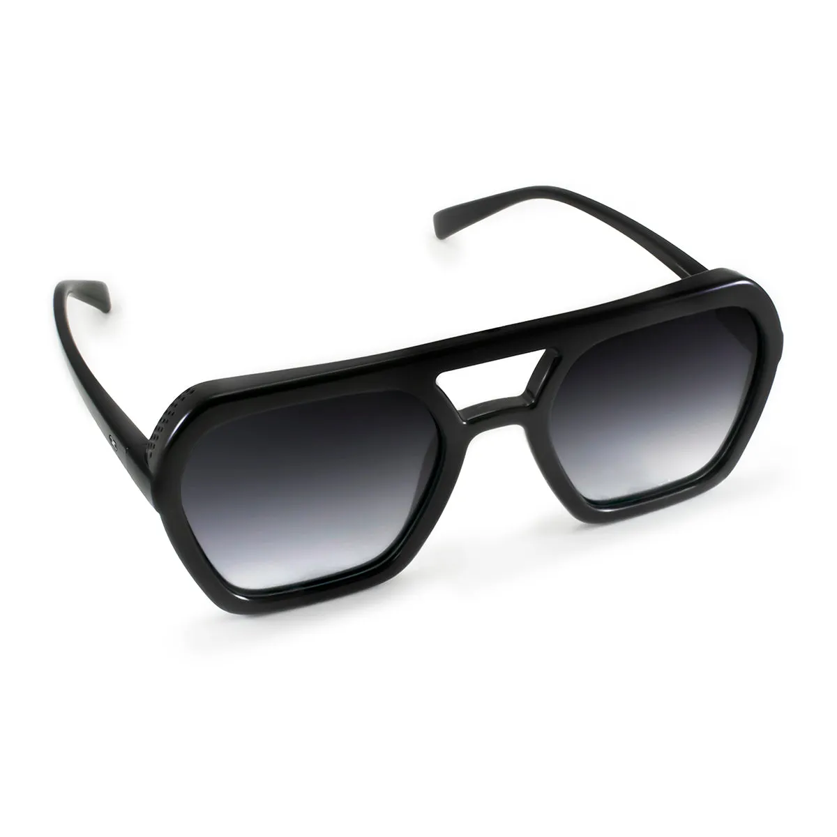 Lyon - Black Shiny - Grey Gradient Lens