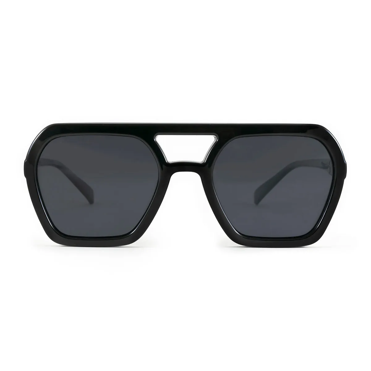 Lyon - Black Shiny - Grey Polarized Lens