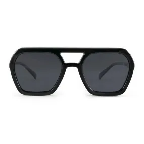 Lyon - Black Shiny - Grey Polarized Lens