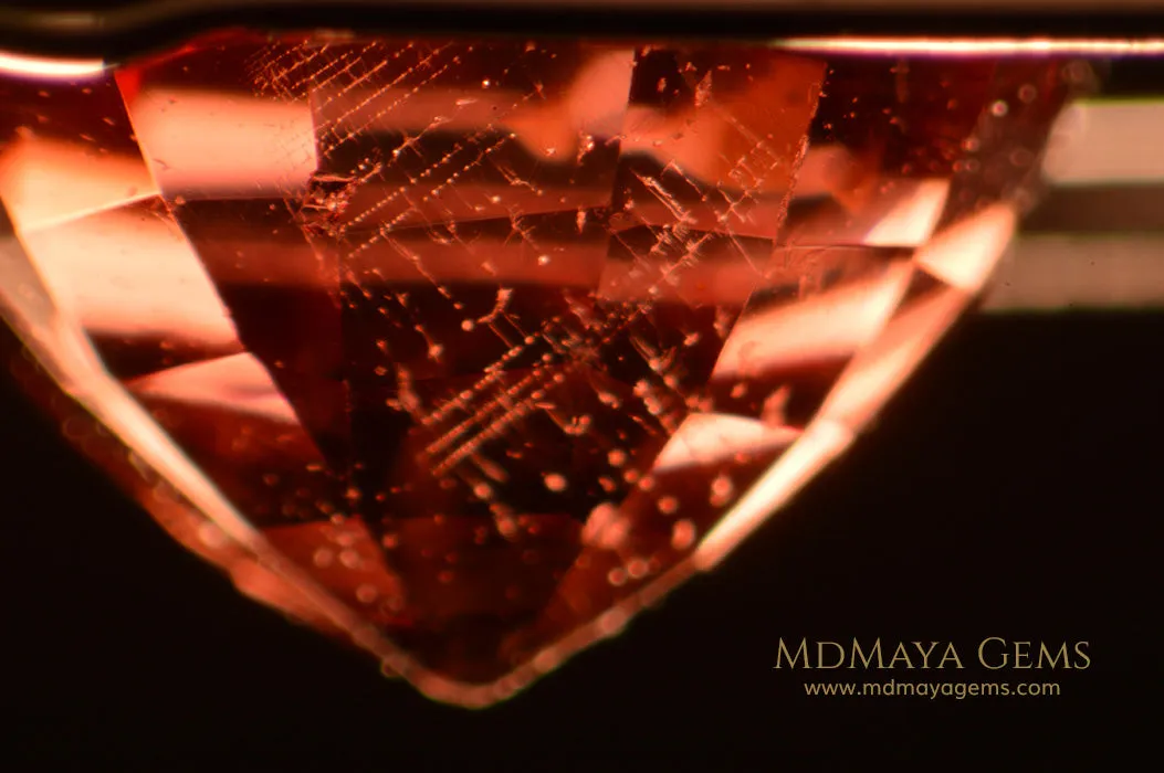 Magnificent Rich Orange - Red Spinel. Cushion Cut. 1.22 ct.