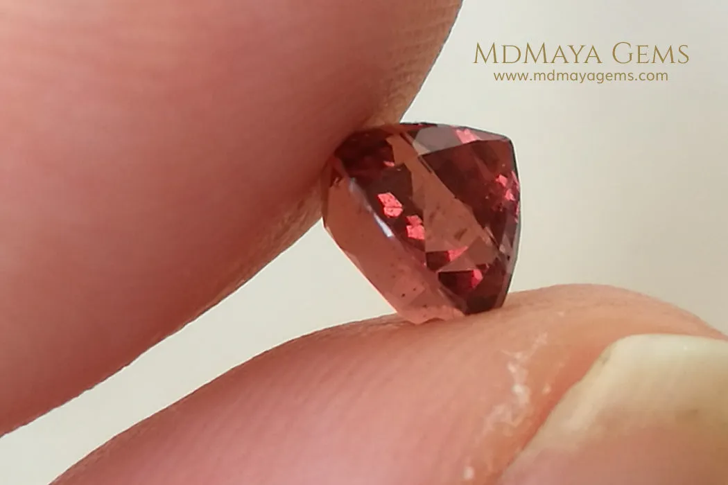 Magnificent Rich Orange - Red Spinel. Cushion Cut. 1.22 ct.