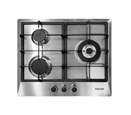 Mayer MMSS633 60 Cm 3 Burner Stainless Steel Gas Hob