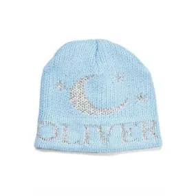 Metallic Moon & Stars Personalized Knit Hat