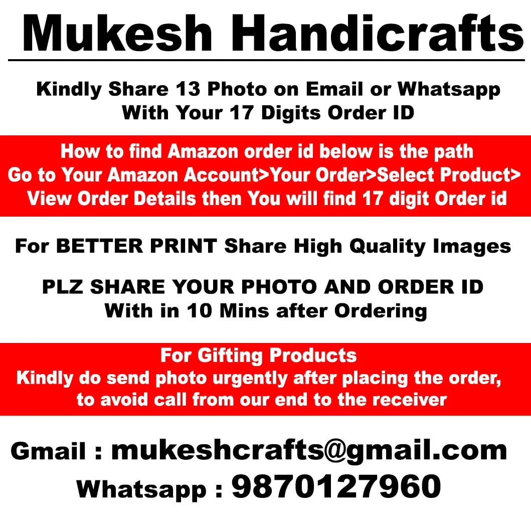 MUKESH HANDICRAFTS Personalized Photo Wooden Frame Wall Clock for All Occasions (Black, 18x18 Inches)