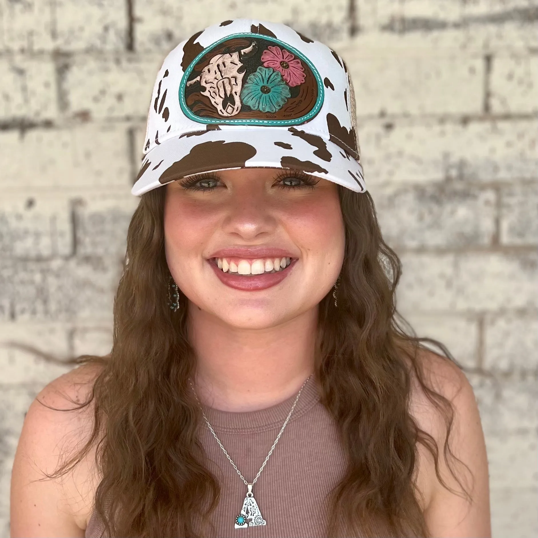 Myra Tooled Leather Ball Caps