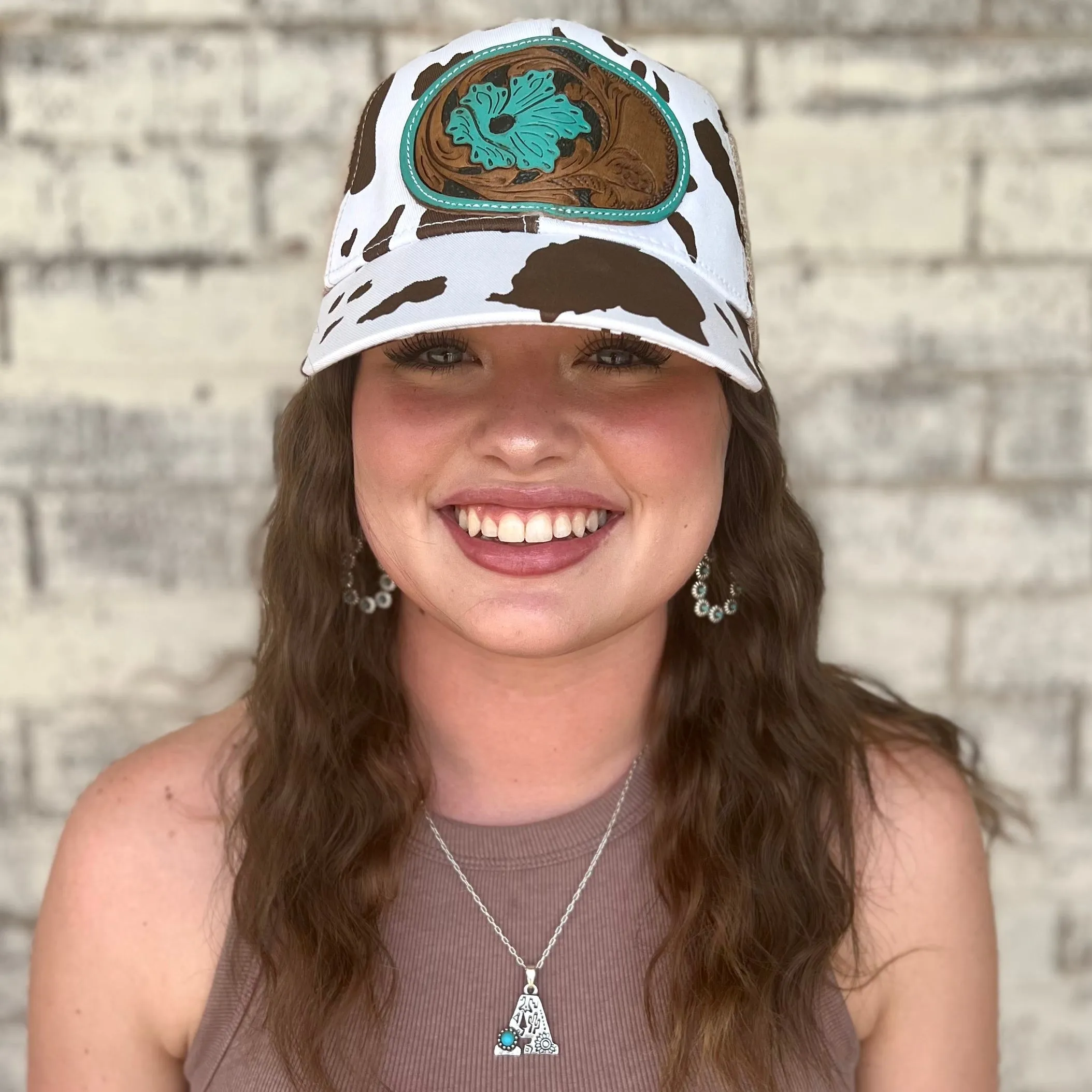 Myra Tooled Leather Ball Caps