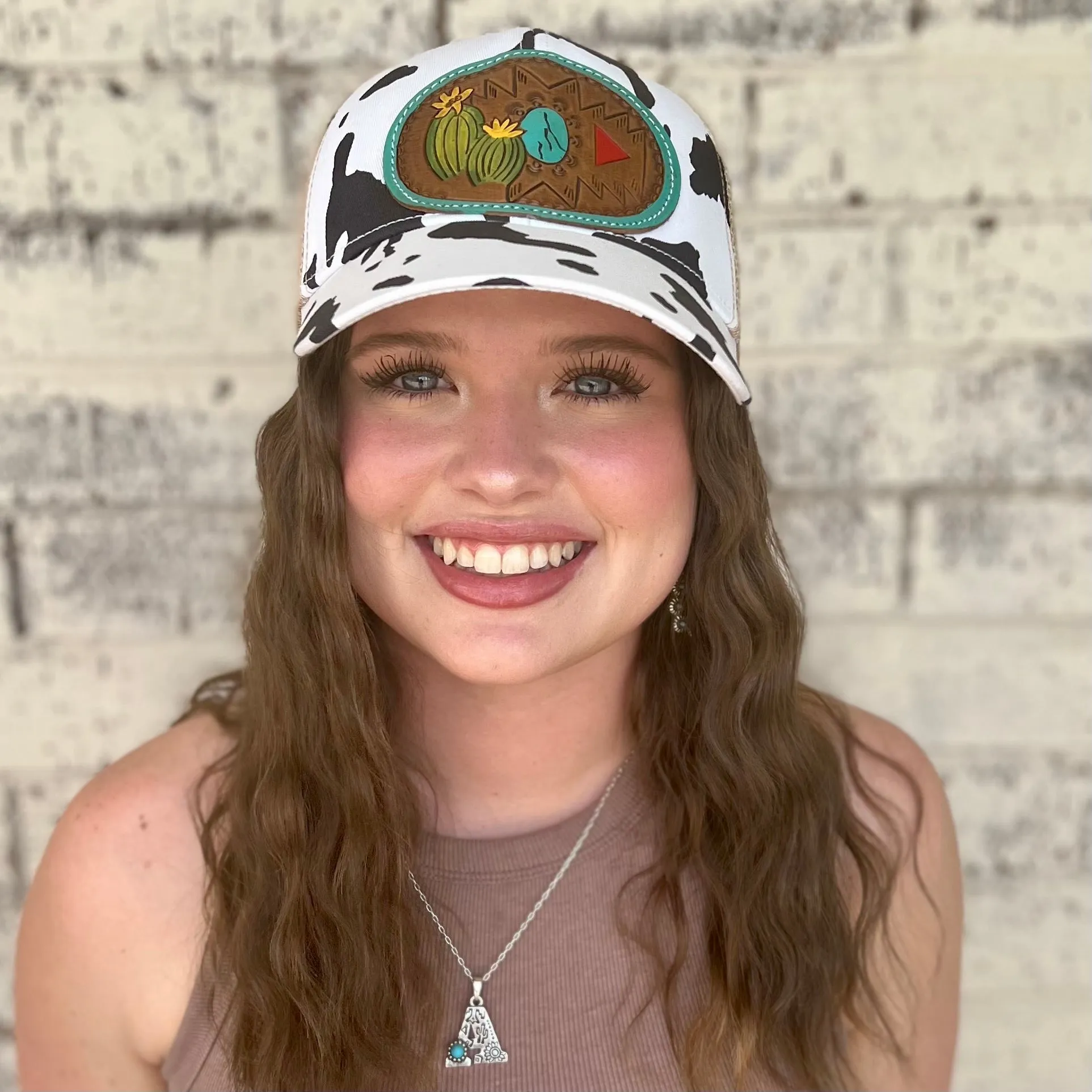 Myra Tooled Leather Ball Caps