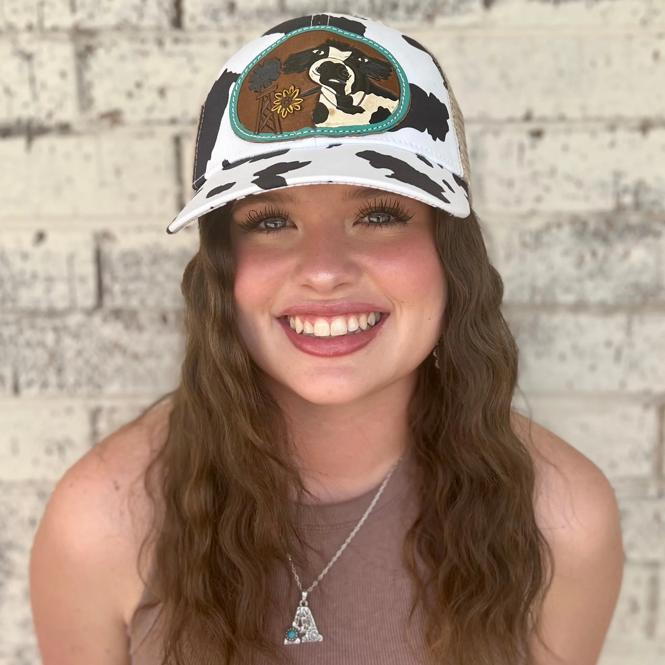 Myra Tooled Leather Ball Caps