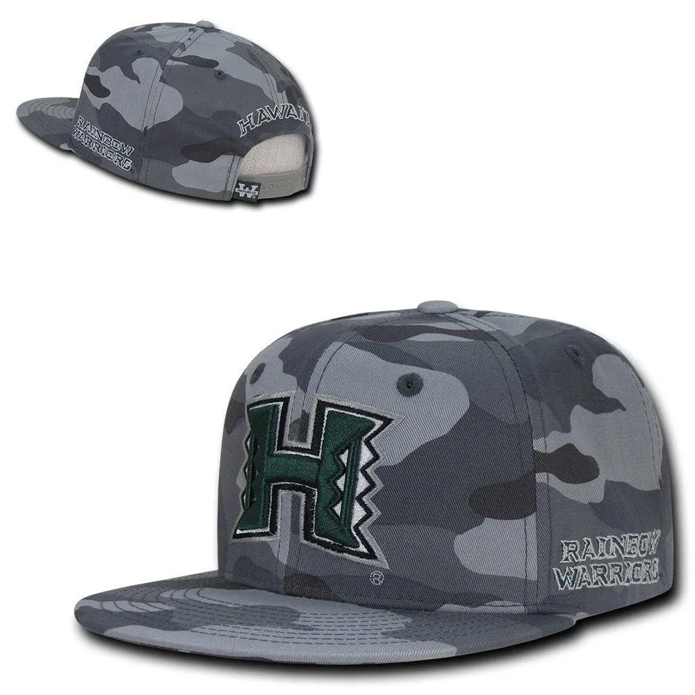 NCAA Hawaii University Rainbow Warriors Camouflage Snapback Baseball Caps Hats