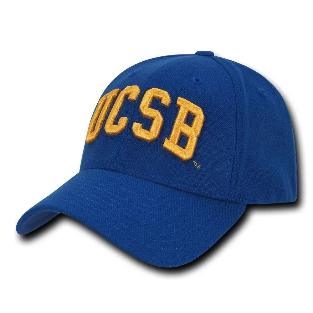 NCAA UCSB University Of Cal Santa Barbara Low Constructed Flex Acrylic Caps Hat