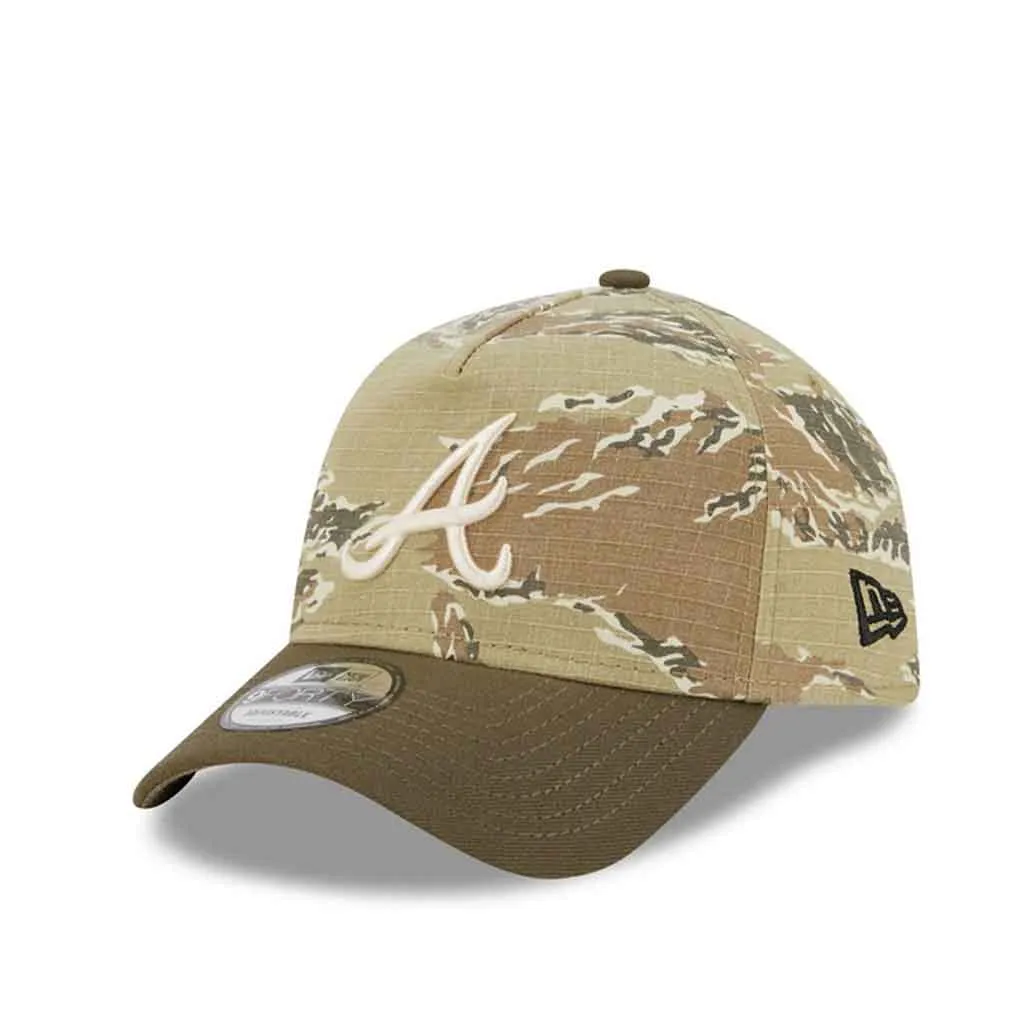 New Era ATL Braves 2-Tone Tiger Camo A-Frame Snapback - Tiger Camo