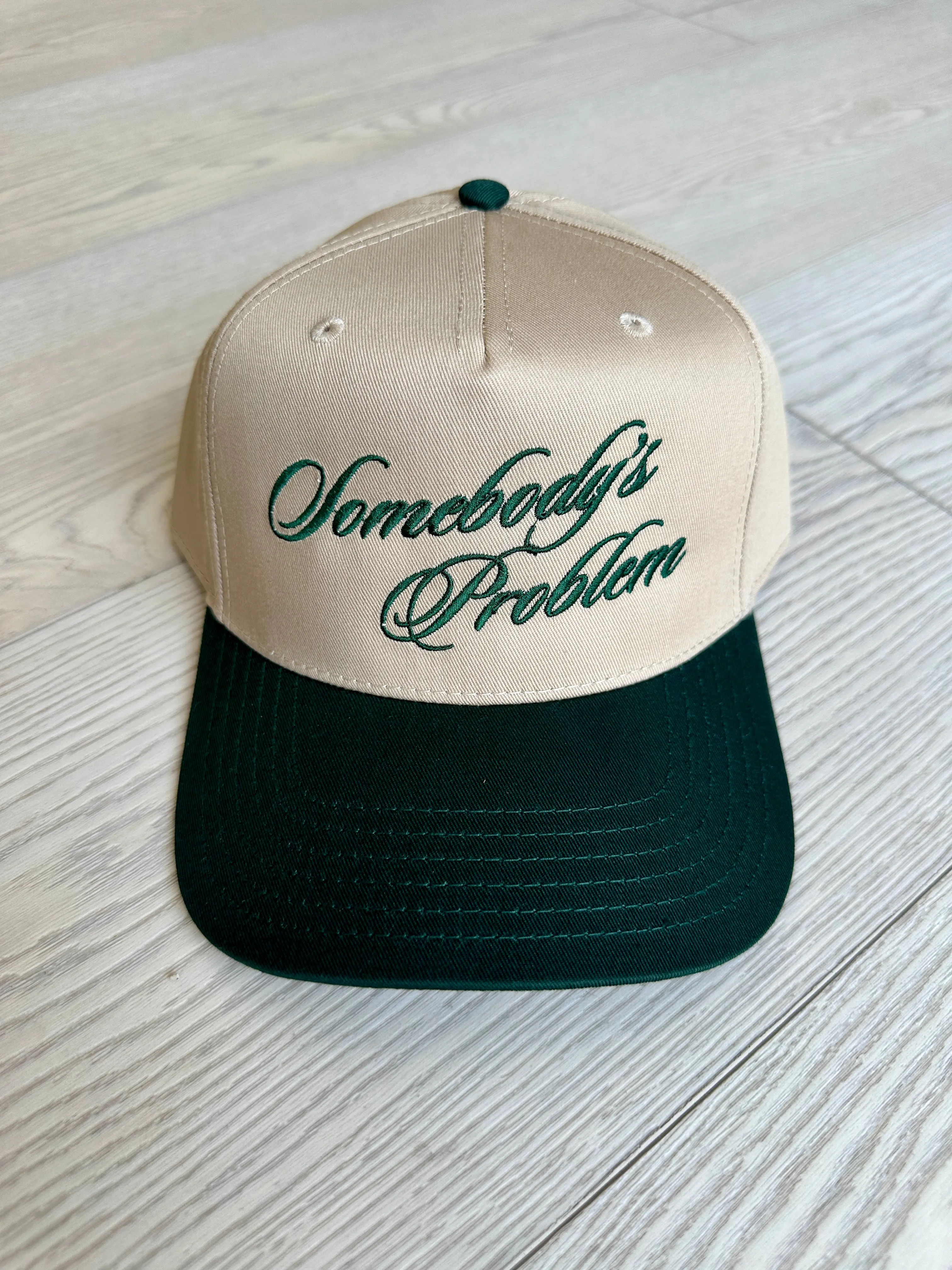 NEW!! "Somebody's..." Trucker Hat in Khaki/Green