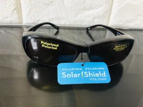 New Solar Shield Fits-Over Sunglasses or wear on their own! Polycarbonate Polarized Lenses! 100% UVA/UVB protection! Scratch Resistant Lenses! AMBER/TORT L 2G5155T