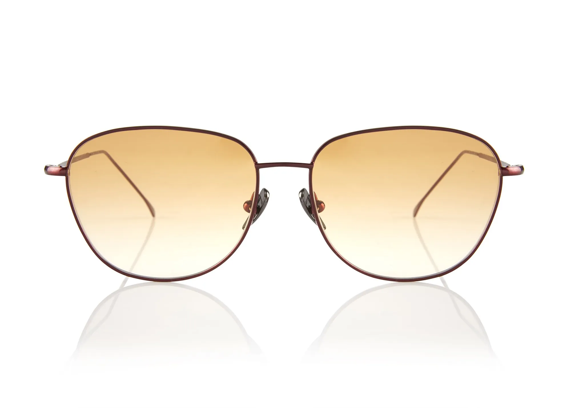 NEW YORK METAL Sunglasses | Burgundy
